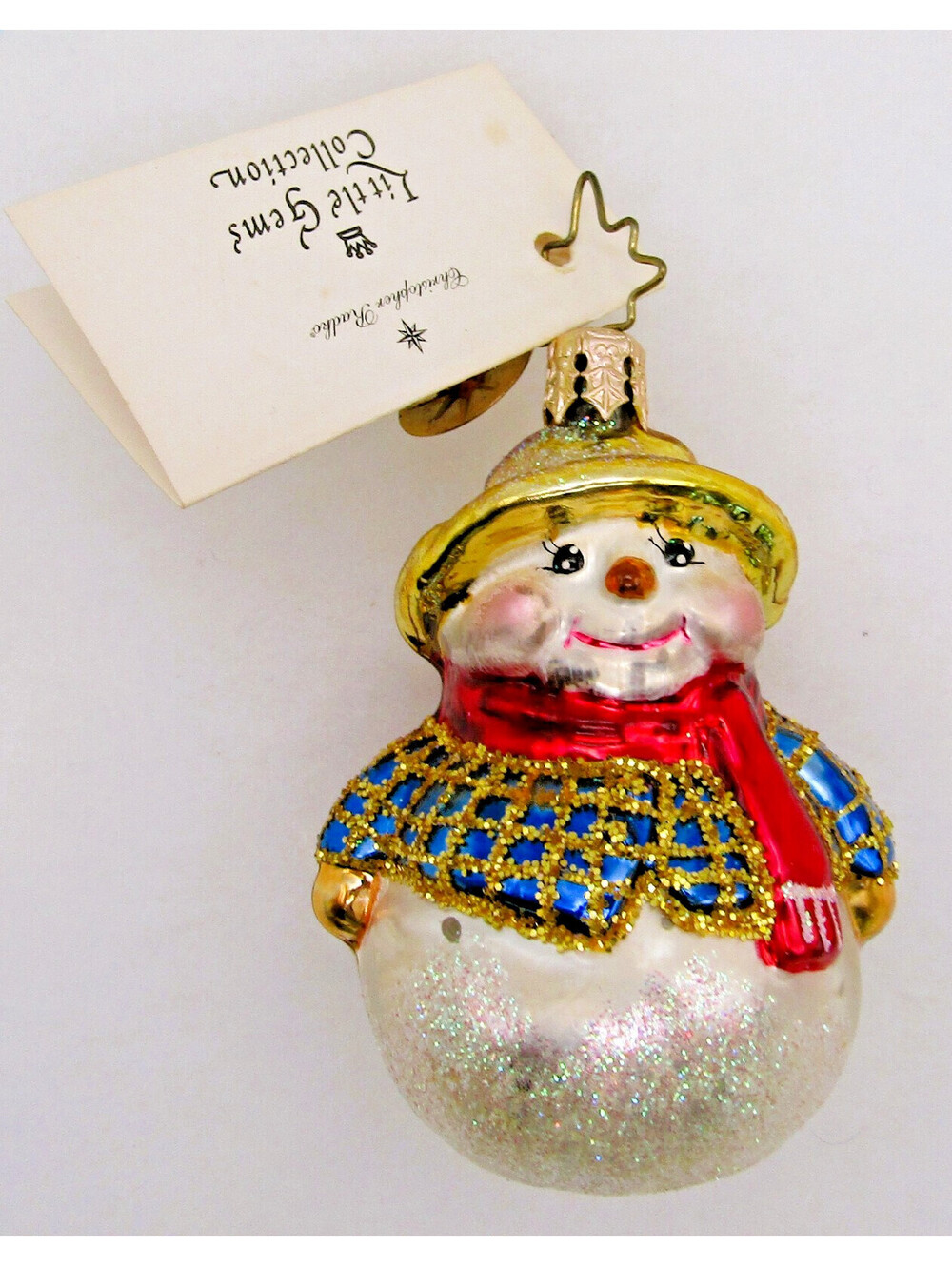 Christopher Radko 2002 Chilly Ball Gem Ornament with Original Tag and Box